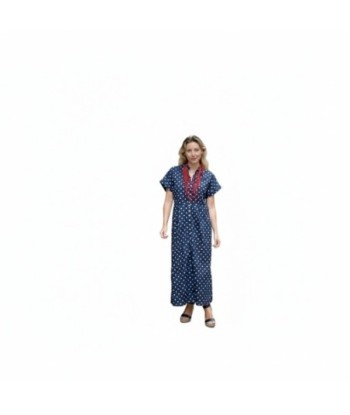Isla Bonita By SIGRIS Vestido Camisero de Algodón con Estampado de Lunares