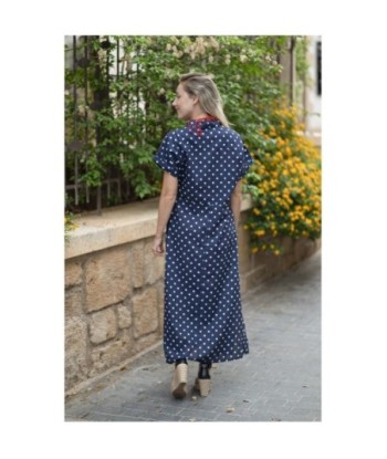 Isla Bonita By SIGRIS Vestido Camisero de Algodón con Estampado de Lunares