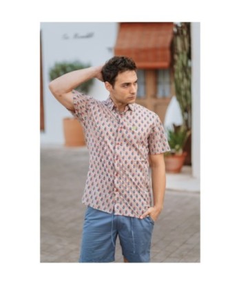 Isla Bonita By SIGRIS Camisa Hombre de Algodón 100% con Estampado Floral
