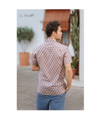 Isla Bonita By SIGRIS Camisa Hombre de Algodón 100% con Estampado Floral