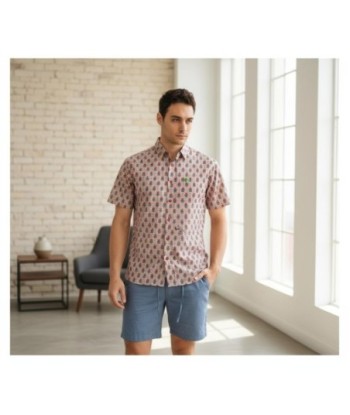 Isla Bonita By SIGRIS Camisa Hombre de Algodón 100% con Estampado Floral