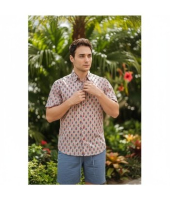 Isla Bonita By SIGRIS Camisa Hombre de Algodón 100% con Estampado Floral