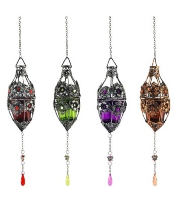 By SIGRIS Colgantes T-Lite 4 Colores Incluye 4 Unidades Decoración Colgantes Metal Colección India Signes Grimalt