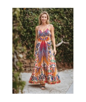 Vestido Largo Midi para Mujer - Moda Isla Bonita Boheme - Elegante y Versátil - Perfecto para Fiesta y Ocasiones
