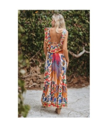 Vestido Largo Midi para Mujer - Moda Isla Bonita Boheme - Elegante y Versátil - Perfecto para Fiesta y Ocasiones