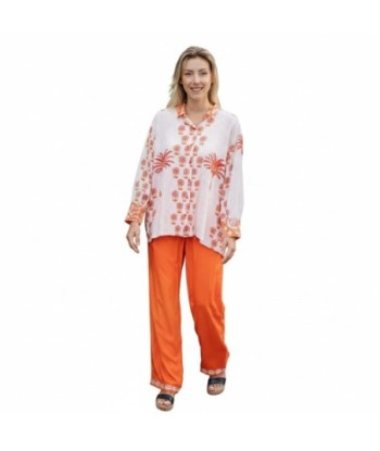 Isla Bonita By SIGRIS Camisa de Algodón con Estampado Tropical