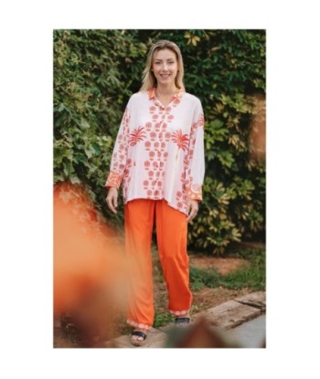 Isla Bonita By SIGRIS Camisa de Algodón con Estampado Tropical