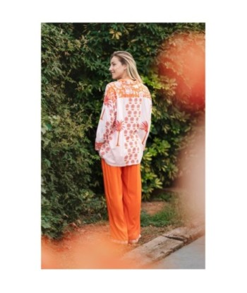 Isla Bonita By SIGRIS Camisa de Algodón con Estampado Tropical