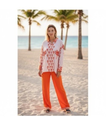 Isla Bonita By SIGRIS Camisa de Algodón con Estampado Tropical