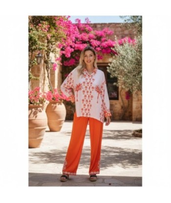 Isla Bonita By SIGRIS Camisa de Algodón con Estampado Tropical