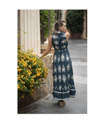Isla Bonita By SIGRIS Vestido Largo de Rayon 100% con Diseño Floral