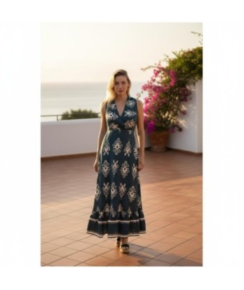 Isla Bonita By SIGRIS Vestido Largo de Rayon 100% con Diseño Floral