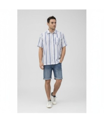 Isla Bonita By SIGRIS Camisa de Hombre de Rayas en 100% Algodón