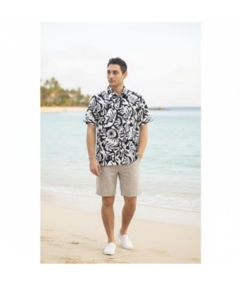 Isla Bonita By SIGRIS Camisa de Hombre de Algodón con Estampado Floral