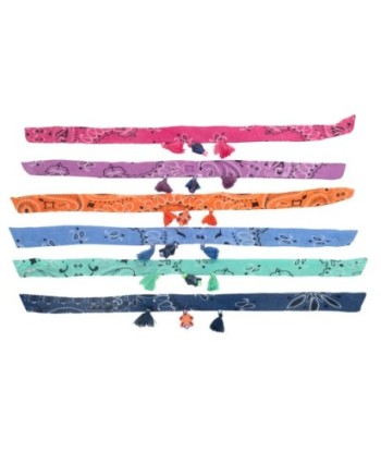 Isla Bonita By SIGRIS Pulsera 6U de Algodón Colorido con Borlas