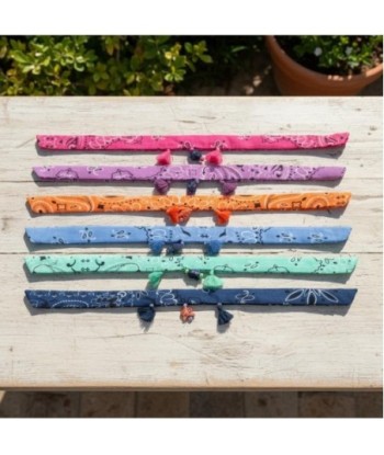 Isla Bonita By SIGRIS Pulsera 6U de Algodón Colorido con Borlas