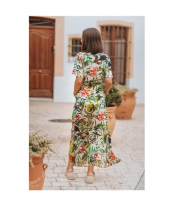 Vestido Largo Midi Azul para Mujer - Moda Elegante, Casual y de Fiesta - Ropa de Verano y Otoño - Isla Bonita