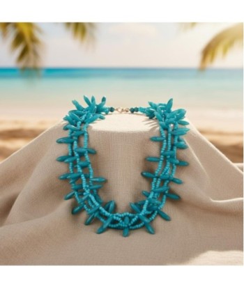Isla Bonita By SIGRIS Collar de Resina de Poliéster en Azul Turquesa