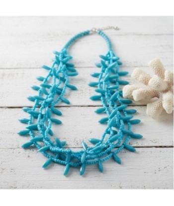 Isla Bonita By SIGRIS Collar de Resina de Poliéster en Azul Turquesa