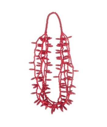 Isla Bonita By SIGRIS Collar de Resina de Poliéster Color Rojo