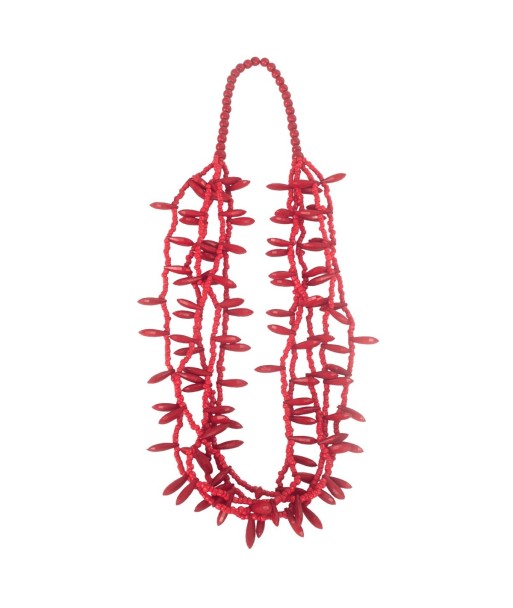 Isla Bonita By SIGRIS Collar de Resina de Poliéster Color Rojo