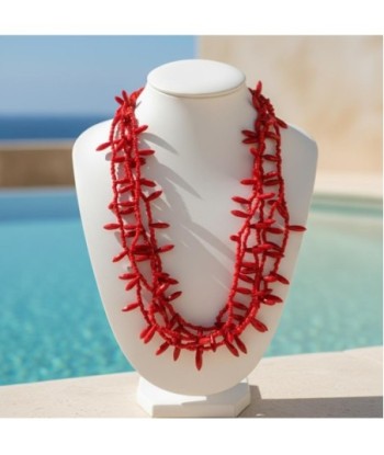Isla Bonita By SIGRIS Collar de Resina de Poliéster Color Rojo