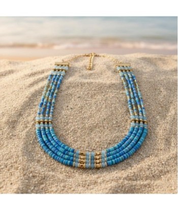 Isla Bonita By SIGRIS Collar Elegante de Cuentas de Algodón 100%