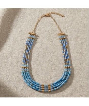 Isla Bonita By SIGRIS Collar Elegante de Cuentas de Algodón 100%