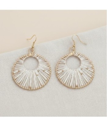 Isla Bonita By SIGRIS Par de Pendientes Elegantes con Diseño Circular