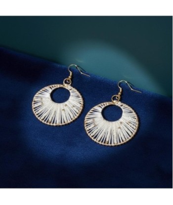 Isla Bonita By SIGRIS Par de Pendientes Elegantes con Diseño Circular