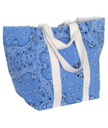 Isla Bonita By SIGRIS Bolso de Algodón Estilo Bandana Azul