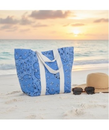 Isla Bonita By SIGRIS Bolso de Algodón Estilo Bandana Azul