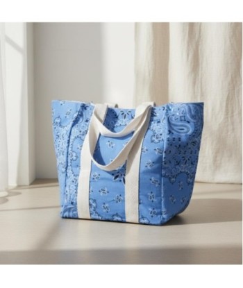 Isla Bonita By SIGRIS Bolso de Algodón Estilo Bandana Azul