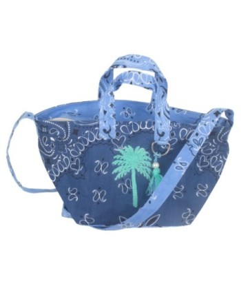 Isla Bonita By SIGRIS Bolso de Algodón Estilo Bandana con Detalle de Palma