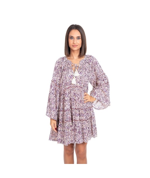Vestido Corto Multicolor para Mujer - Moda Isla Bonita Boheme - Estilo Tropical, Perfecto para Fiesta y Ocasiones