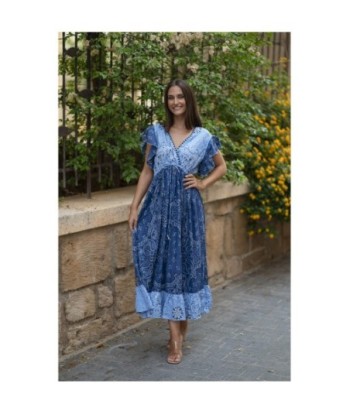 Isla Bonita By SIGRIS Vestido Largo de Algodón con Estampado Floral