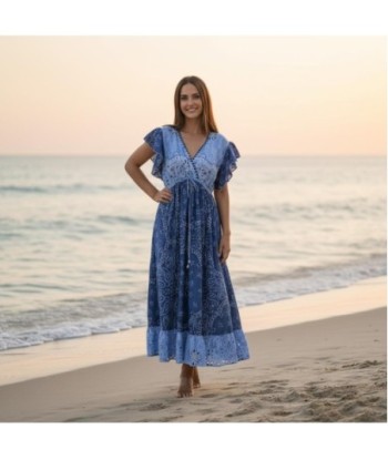 Isla Bonita By SIGRIS Vestido Largo de Algodón con Estampado Floral
