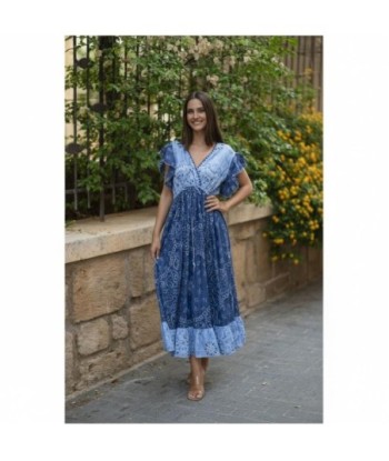 Isla Bonita By SIGRIS Vestido Largo de Algodón con Estampado Floral