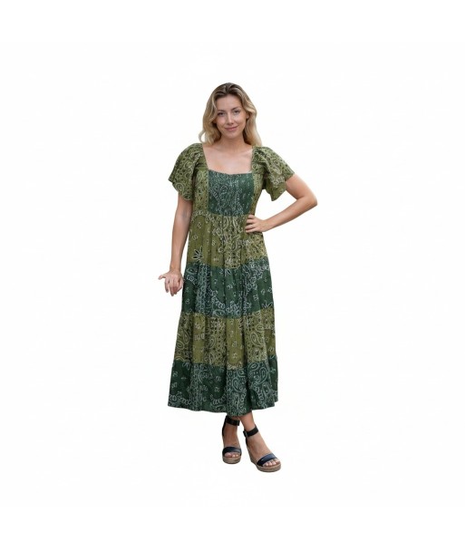 Isla Bonita By SIGRIS Vestido Largo de Algodón 100% con Estampado Floral