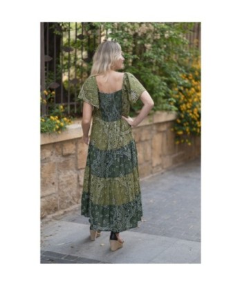 Isla Bonita By SIGRIS Vestido Largo de Algodón 100% con Estampado Floral
