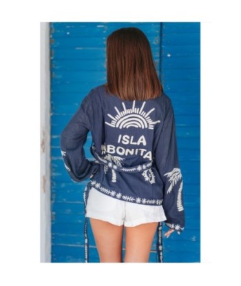 Isla Bonita By SIGRIS Chaqueta de Algodón con Bordados Tropicales