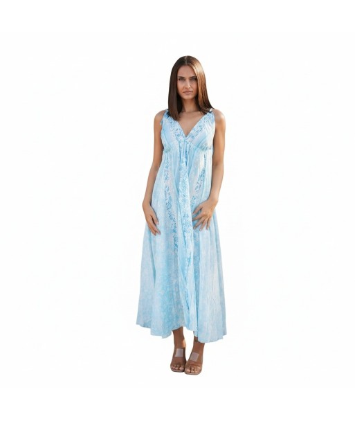 Isla Bonita By SIGRIS Vestido Largo de Algodón con Estampado Floral