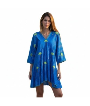 Isla Bonita By SIGRIS Vestido Corto de Algodón con Diseño Tropical