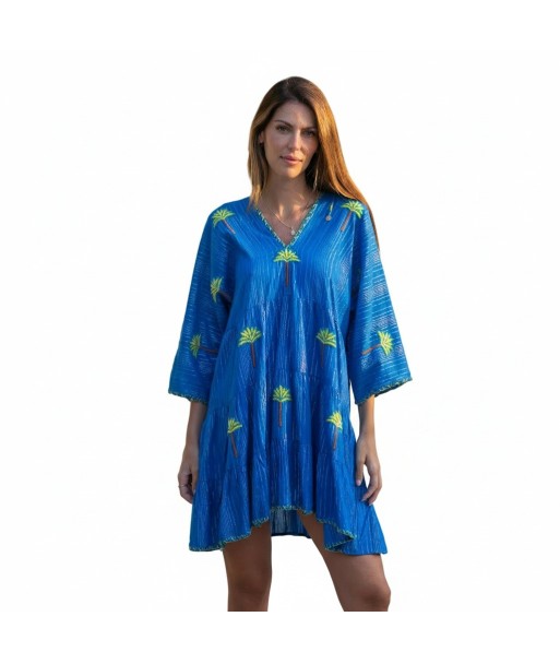 Isla Bonita By SIGRIS Vestido Corto de Algodón con Diseño Tropical