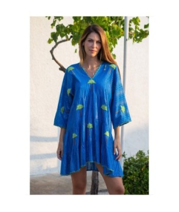 Isla Bonita By SIGRIS Vestido Corto de Algodón con Diseño Tropical