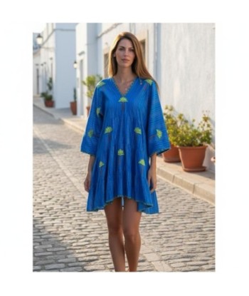 Isla Bonita By SIGRIS Vestido Corto de Algodón con Diseño Tropical