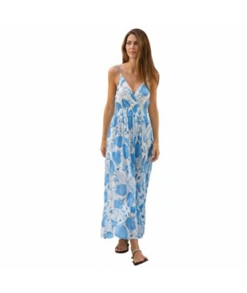 Isla Bonita By SIGRIS Vestido Largo de Algodón con Estampado Floral