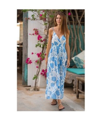 Isla Bonita By SIGRIS Vestido Largo de Algodón con Estampado Floral