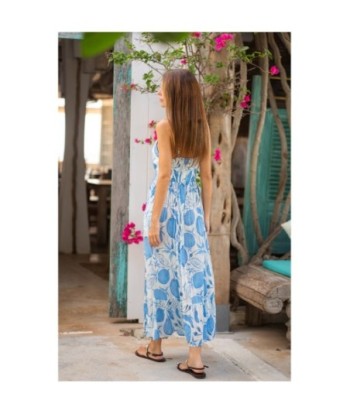 Isla Bonita By SIGRIS Vestido Largo de Algodón con Estampado Floral