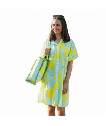 Isla Bonita By SIGRIS Camisa de Verano 100% Algodón con Estampado de Limones